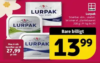 Løvbjerg Lurpak tilbud