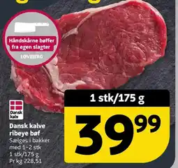 Løvbjerg Dansk kalve ribeye bøf tilbud