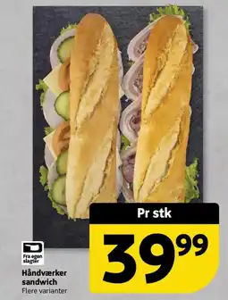 Løvbjerg Håndværker sandwich tilbud