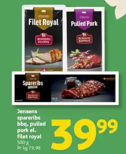 Løvbjerg Jensens spareribs bbq, pulled filet royal tilbud
