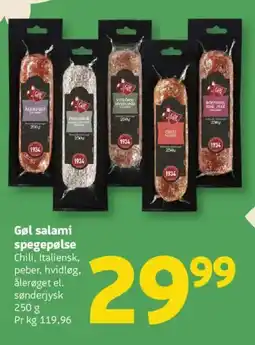 Løvbjerg Gøl salami spegepølse tilbud
