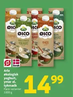 Løvbjerg Arla økologisk yoghurt, ymer el. tykmælk tilbud