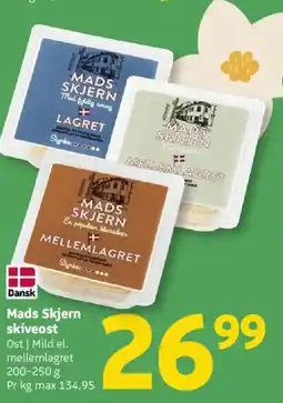 Løvbjerg Mads Skjern skiveost tilbud