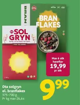 Løvbjerg Ota solgryn el. branflakes tilbud