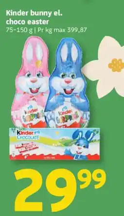 Løvbjerg Kinder bunny el. choco easter tilbud