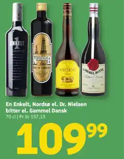 Løvbjerg En Enkelt, Nordsø el. Dr. Nielsen bitter el. Gammel Dansk tilbud