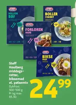 Løvbjerg Steff Houlberg middags- retter, biksemad el. pølsemix tilbud