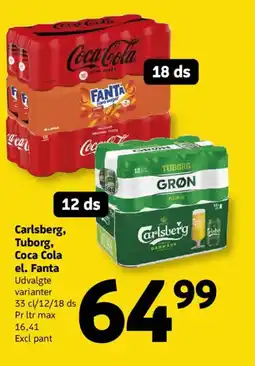Løvbjerg Carlsberg, Tuborg, Coca Cola el. Fanta tilbud