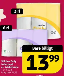 Løvbjerg Silkline Daily toiletpapir el. køkkenrulle tilbud
