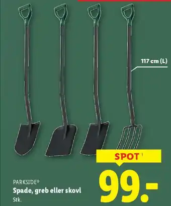 PARKSIDE® Spade, greb eller skovl