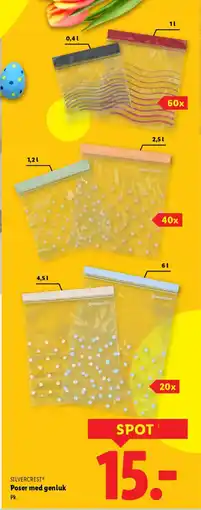 Lidl SILVERCREST® Poser med genluk tilbud
