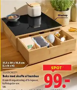 Lidl SILVERCREST® Boks med skuffe af bambus tilbud