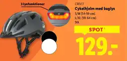 Lidl CRIVIT Cykelhjelm med baglys tilbud