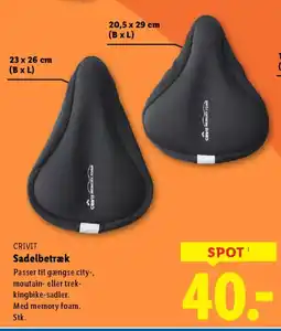 Lidl CRIVIT Sadelbetræk tilbud