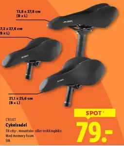 Lidl CRIVIT Cykelsadel tilbud