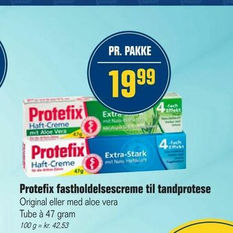 Otto Duborg Protefix fastholdelsescreme til tandprotese tilbud