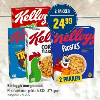 Otto Duborg Kellogg's morgenmad tilbud