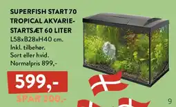 Plantorama Superfish Start70 Tropical akvarie startset (60 liter) tilbud