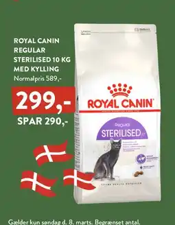 Plantorama Royal Canin Regular Sterilised 10 kg med kylling tilbud