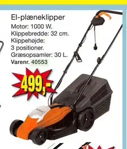 Harald Nyborg El-plæneklipper tilbud