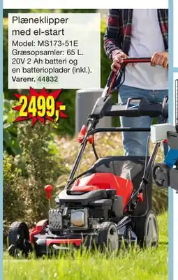 Harald Nyborg Plæneklipper med el-start tilbud