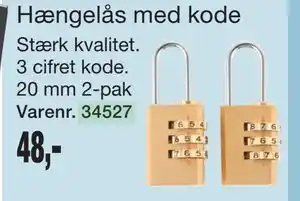 Hængelås med kode