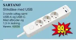Harald Nyborg Stikdåse med USB tilbud