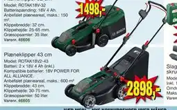 Harald Nyborg Plæneklipper 43 cm tilbud