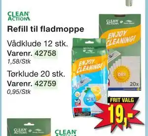 Harald Nyborg Refill til fladmoppe tilbud