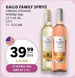 Scandinavian Park GALLO FAMILY SPRITZ tilbud