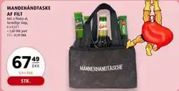 Scandinavian Park MANDEHÅNDTASKE AF FILT tilbud