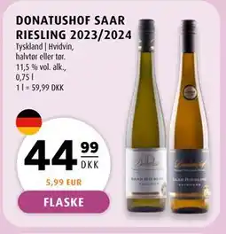 Scandinavian Park DONATUSHOF SAAR RIESLING 2023/2024 tilbud