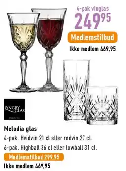Imerco Melodia glas (4-pak) tilbud
