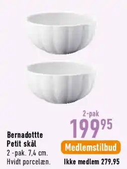 Imerco Bernadotte skål (2-pak) tilbud