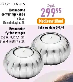 Imerco Bernadotte fyrfadsstager (2-pak) tilbud