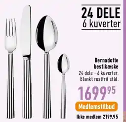 Imerco Bernadotte bestiksæt (24 dele) tilbud