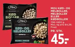 MENY Mou kød- og melboller / melboller tilbud