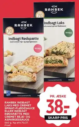 MENY Rahbek indbagt rødspætte / indbagt laks tilbud