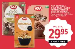 MENY AXA granola / müsli tilbud