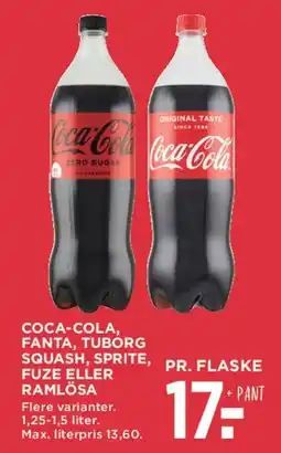 MENY Coca-Cola (flasker) tilbud