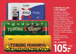 MENY Tuborg eller Carlsberg - pr. ramme tilbud