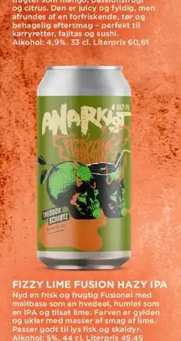 MENY Fizzy Lime Fusion Hazy IPA tilbud