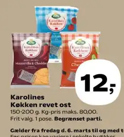 SuperBrugsen Karolines Køkken revet ost tilbud