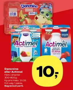 SuperBrugsen Danonino eller Actimel tilbud
