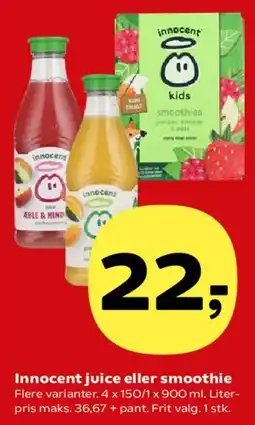 SuperBrugsen Innocent juice eller smoothie tilbud