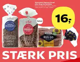 SuperBrugsen Schulstad Signaturbrød eller Rug-Go solsikke tilbud
