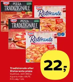 SuperBrugsen Tradizionale eller Ristorante pizza tilbud