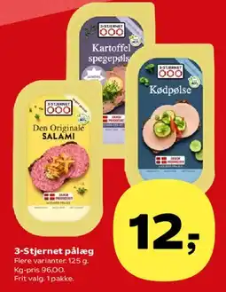 SuperBrugsen 3-Stjernet pålæg tilbud
