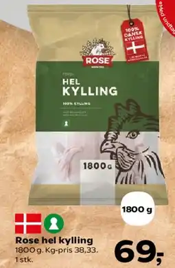 SuperBrugsen Rose hel kylling tilbud