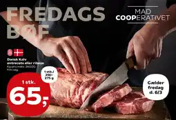 SuperBrugsen Dansk Kalv entrecote eller ribeye tilbud